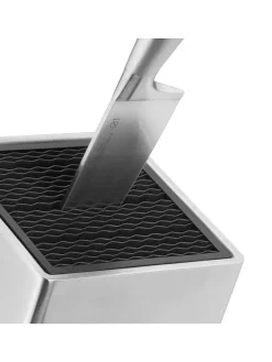 WMF Koch- & Backutensilien<Messerblock ''Flextec'' in Silber - (B)15,7 x (H)25 x (T)26,5 cm