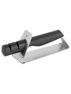 WMF Koch- & Backutensilien<Messerschärfer in Silber/ Schwarz - (L)22,3 cm