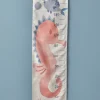 BELLA MAISON Wohndekoration<Messlatte "Marine" in Hellblau/ Rosa - (B)35 x (H)115 cm