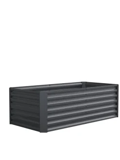 VCM Pflanzen & Zubehör<Metall Hochbeet Gartenbeet 180x90 Galdo XL in Schwarz
