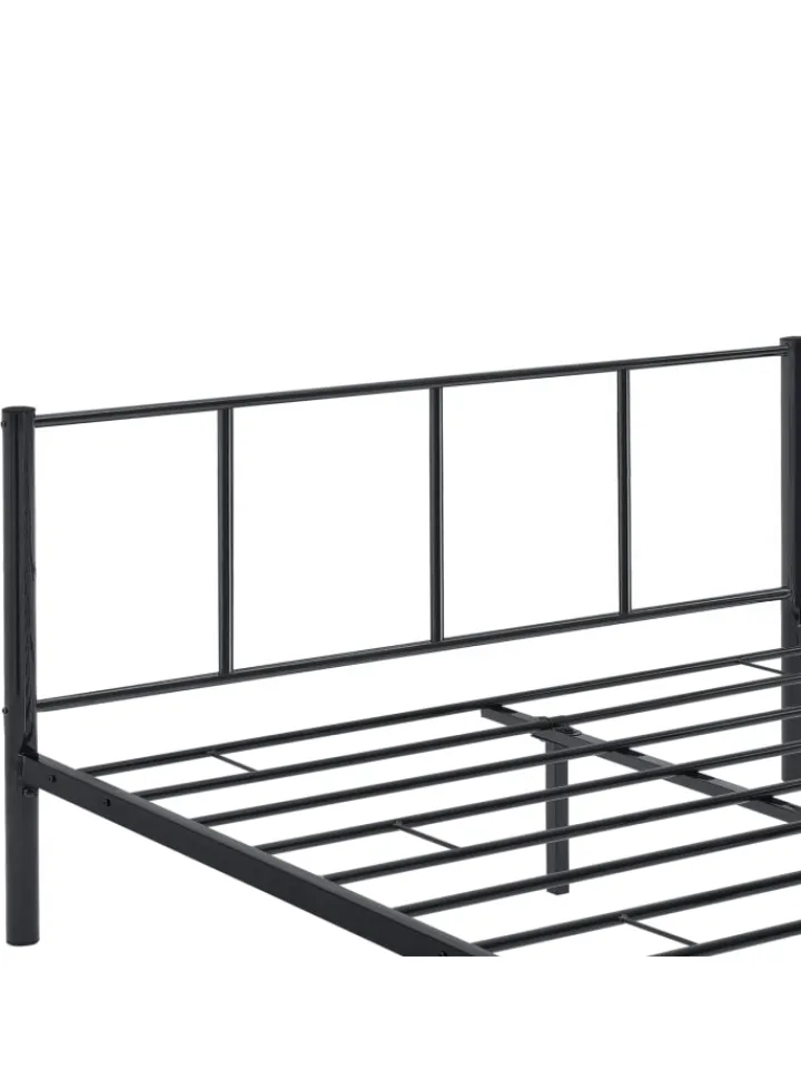 en.casa Betten & Matratzen<Metallbett Laos in Schwarz (B)180cm