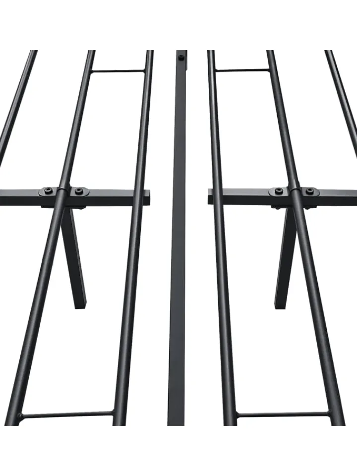 en.casa Betten & Matratzen<Metallbett Laos in Schwarz (B)180cm