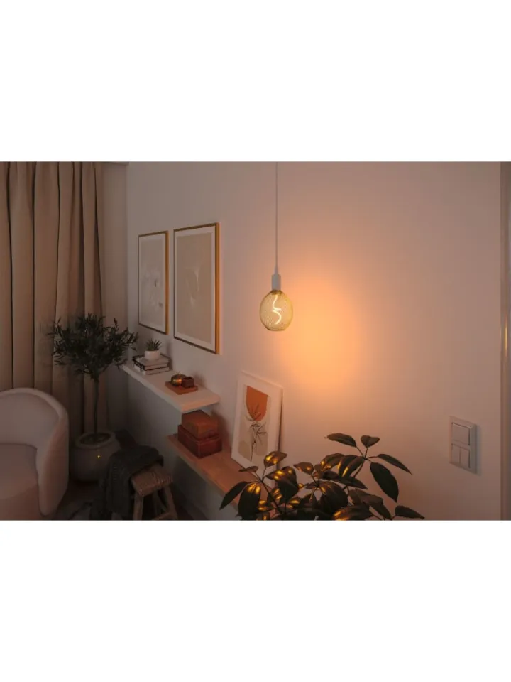 paulmann Leuchtmittel<Metallic Glow Standard 230V LED Globe E27 180lm 4W 1800K dimmbar Messing