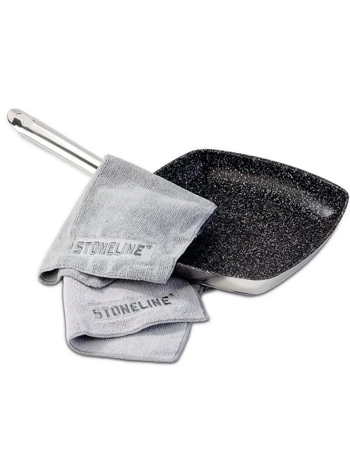 Stoneline Putz- & Waschutensilien<Mikrofasertuch in Grau - (L)30 x (B)30 cm