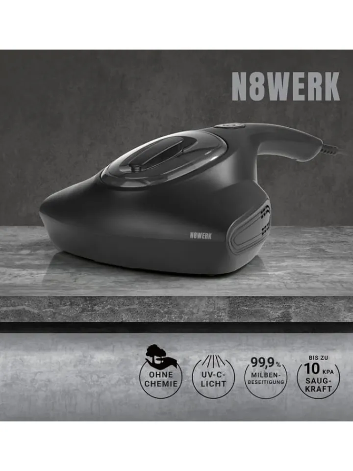 N8WERK Staubsauger<Milbensauger mit herausnehmbarer Hepa-Filter