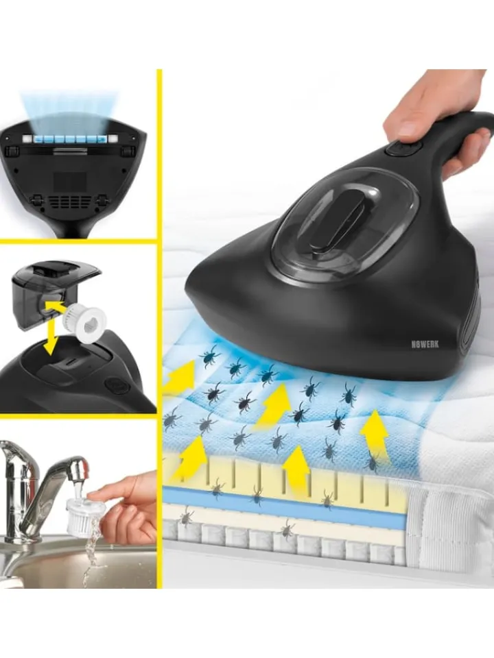 N8WERK Staubsauger<Milbensauger mit herausnehmbarer Hepa-Filter