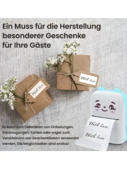 Wisam® Tablets, Konsolen & Elektronisches Spielzeug<Mini Bluetooth Taschendrucker Kompatibel mit iOS Android Etikettendrucker Rosa