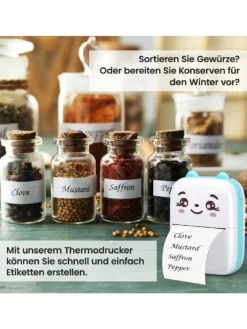 Wisam® Tablets, Konsolen & Elektronisches Spielzeug<Mini Bluetooth Taschendrucker Kompatibel mit iOS Android Etikettendrucker Rosa