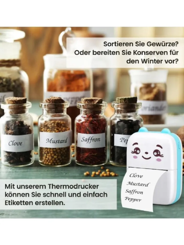 Wisam® Tablets, Konsolen & Elektronisches Spielzeug<Mini Bluetooth Taschendrucker Kompatibel mit iOS Android Etikettendrucker Rosa