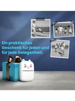 Wisam® Tablets, Konsolen & Elektronisches Spielzeug<Mini Bluetooth Taschendrucker Kompatibel mit iOS Android Etikettendrucker Rosa