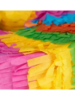 relaxdays Partyzubehör & -Dekoration<Mini Pinata "Zahl 6" in Bunt - (B)15 x (H)20,5 x (T)4,5 cm
