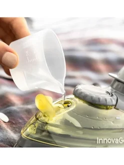 InnovaGoods Putz- & Waschutensilien<Mini-Bügeleisen 2in1 "Veliron" in Grau/ Gelb