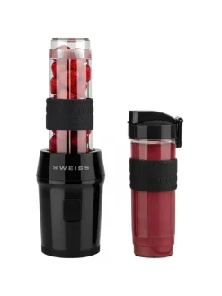 SWEISS Küchenelektronik<Mini-Blender, Smoothie-Maker MOOV9, 570 ml, 300 W, Schwarz