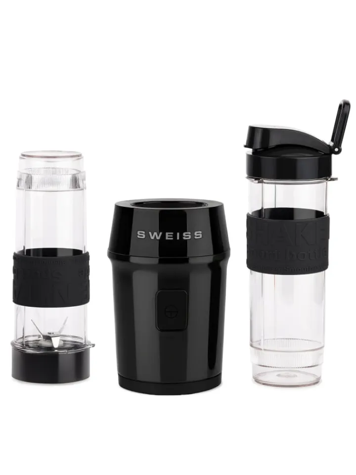 SWEISS Küchenelektronik<Mini-Blender, Smoothie-Maker MOOV9, 570 ml, 300 W, Schwarz