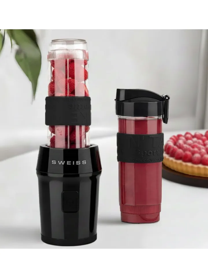 SWEISS Küchenelektronik<Mini-Blender, Smoothie-Maker MOOV9, 570 ml, 300 W, Schwarz