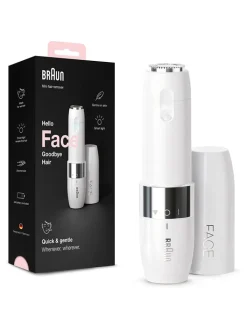 Braun Technik|Pflege & Gesundheit<Mini-Gesichtsrasierer "Face Mini Hair Remover FS1000" in Weiß