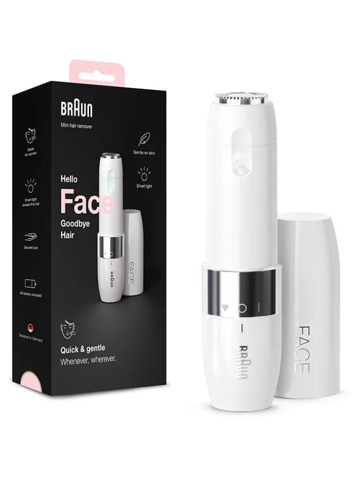 Braun Technik|Pflege & Gesundheit<Mini-Gesichtsrasierer "Face Mini Hair Remover FS1000" in Weiß