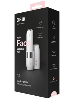 Braun Technik|Pflege & Gesundheit<Mini-Gesichtsrasierer "Face Mini Hair Remover FS1000" in Weiß
