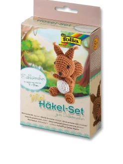 folia PAPER Kreativbedarf & Do-It-Yourself<Mini-Häkelset "Eichhörnchen" - ab 8 Jahren