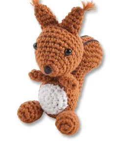 folia PAPER Kreativbedarf & Do-It-Yourself<Mini-Häkelset "Eichhörnchen" - ab 8 Jahren
