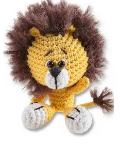 folia PAPER Kreativbedarf & Do-It-Yourself<Mini-Häkelset "Löwe" - ab 8 Jahren