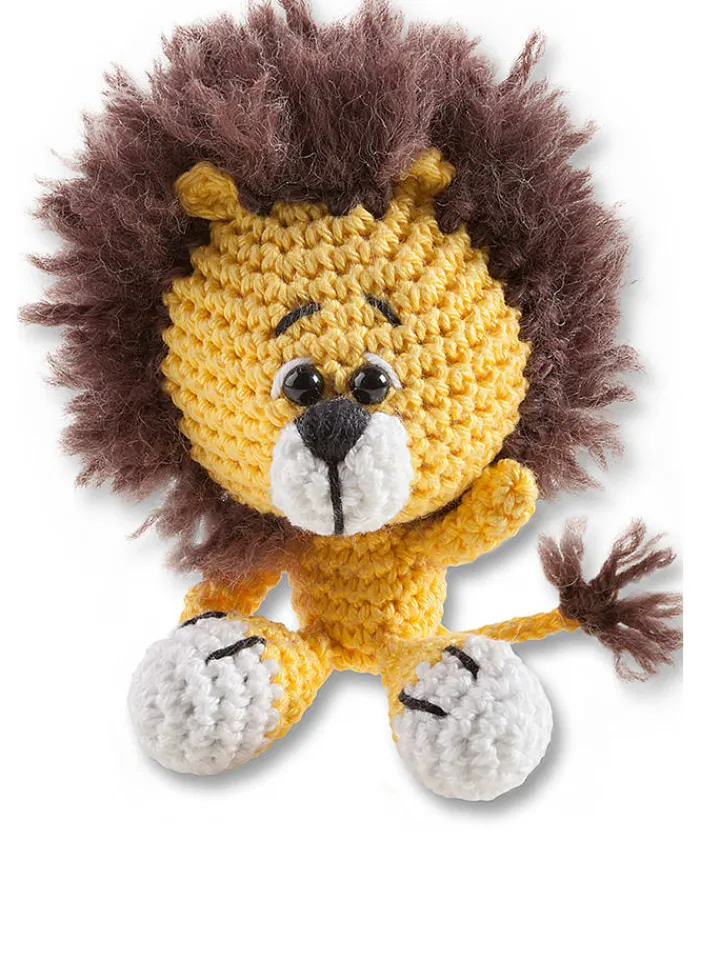 folia PAPER Kreativbedarf & Do-It-Yourself<Mini-Häkelset "Löwe" - ab 8 Jahren