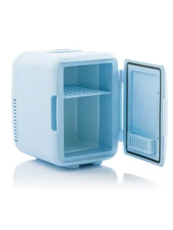 InnovaGoods Technik<Mini-Kosmetik-Kühlschrank in Blau - (B)21,5 x (H)29,2 x (T)28 cm