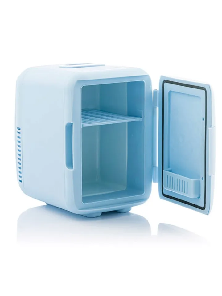 InnovaGoods Technik<Mini-Kosmetik-Kühlschrank in Blau - (B)21,5 x (H)29,2 x (T)28 cm