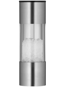 WMF Gedeckter Tisch|Koch- & Backutensilien<Mini-Salz- & Pfeffermühle in Silber - (H)11 x Ø 3,5 cm