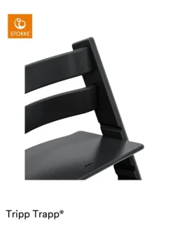 Stokke Babymöbel<Mitwachsender Treppenhochstuhl Tripp Trapp® schwarz in Schwarz ab 0 Monate