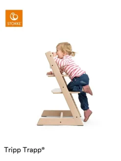 Stokke Babymöbel<Mitwachsender Treppenhochstuhl Tripp Trapp® schwarz in Schwarz ab 0 Monate
