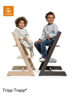 Stokke Babymöbel<Mitwachsender Treppenhochstuhl Tripp Trapp® schwarz in Schwarz ab 0 Monate