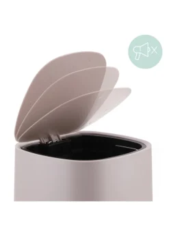 relaxdays Mülleimer<Mülleimer Bad in Beige - 5 l
