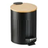 relaxdays Mülleimer<Mülleimer in Schwarz - 3 l