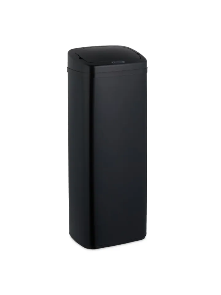 relaxdays Mülleimer<Mülleimer mit Sensor in Schwarz - 50 Liter