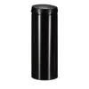 relaxdays Mülleimer<Mülleimer Schwarz - 50l