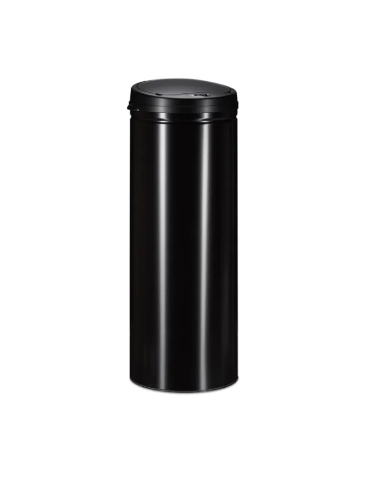 relaxdays Mülleimer<Mülleimer Schwarz - 50l