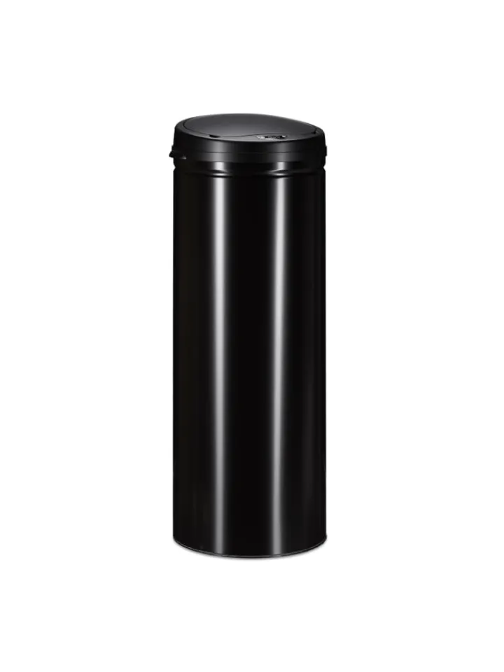 relaxdays Mülleimer<Mülleimer Schwarz - 50l
