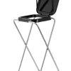 Echtwerk Mülleimer<Müllsackständer in Schwarz - (B)38 x (H)75 cm