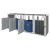 pro.tec Mülleimer<Mülltonnenbox Tarbek für 4 Tonnen in Anthrazit (B)292cm