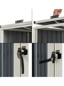 pro.tec Mülleimer<Mülltonnenbox Tarbek für 4 Tonnen in Anthrazit (B)292cm