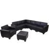 MCW Möbel-Sets<Modular Sofa-System 6-2 Moncalieri, Schwarz