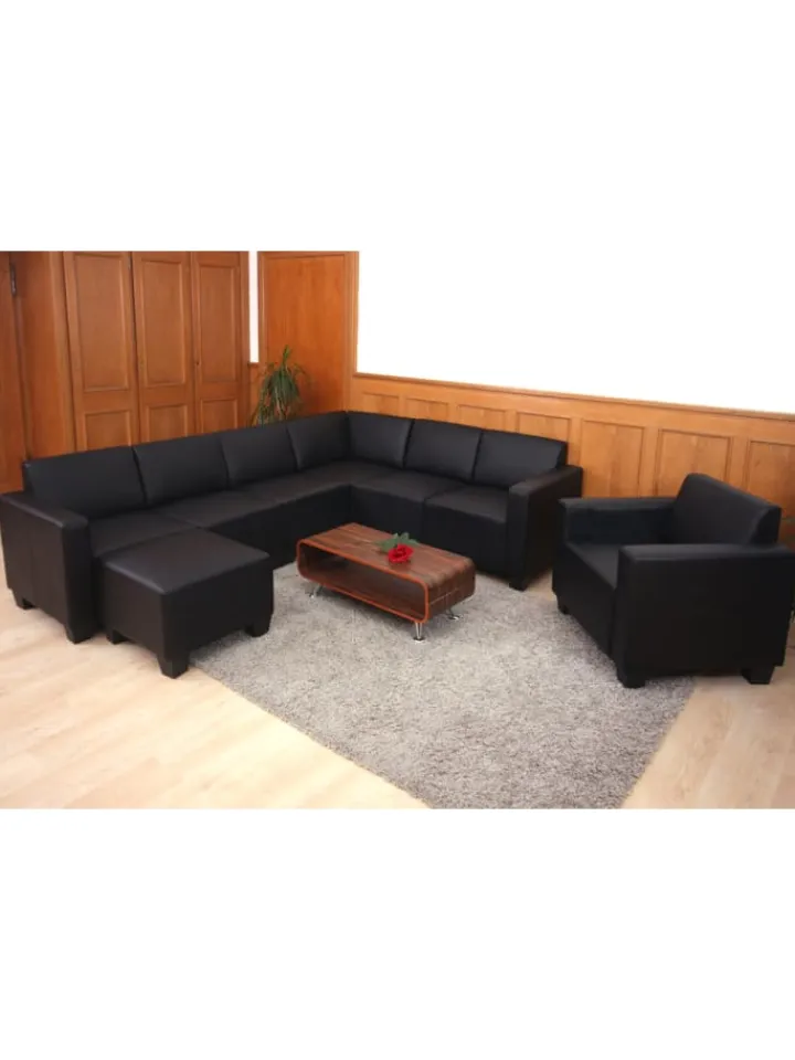 MCW Möbel-Sets<Modular Sofa-System 6-2 Moncalieri, Schwarz