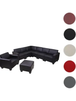 MCW Möbel-Sets<Modular Sofa-System 6-2 Moncalieri, Schwarz
