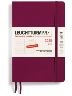 LEUCHTTURM1917 Büro- & Schulbedarf<Monatsplaner & Notizbuch in Bordeaux - B6+
