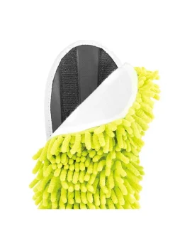 InnovaGoods Putz- & Waschutensilien<Mopp-Pantoffeln in Limette - (B)27 x (H)4 x (T)11 cm