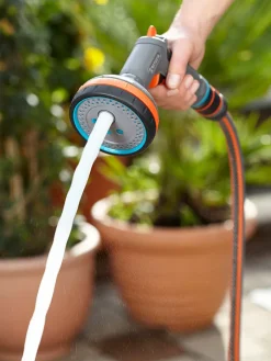 Gardena Gartendekoration<Multibrause in Grau/ Orange - (B)22,5 x (H)22 x (T)10 cm