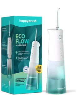 happybrush Zahn & Mundpflege<Munddusche "ECO FLOW StarterKit" in Weiß