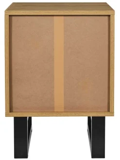 Rétro Chic Tische<Nachttisch ''Calypso'' in Hellbraun - (B)40 x (H)55 x (T)35 cm