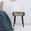 THE HOME DECO FACTORY Tische<Nachttisch in Blau - (B)35 x (H)48 x (T)35 cm
